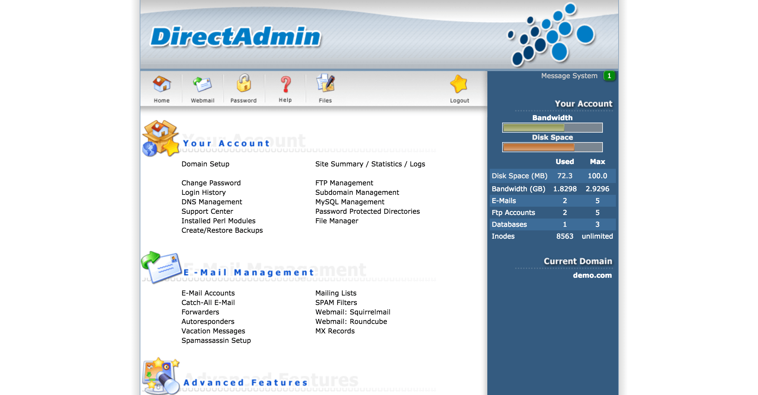 Directadmin A Solution To Your Vps Website Management Hostslim Images, Photos, Reviews